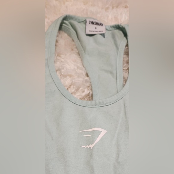 GYMSHARK Stringer Tank Top Racerback Mint Green Size Small EUC - Picture 4 of 6